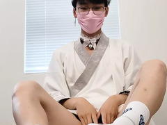 Watch this young chinese gym babe with a consolidated cock acquire her parsimonious ass reamed in a milky socks heaven on earth
