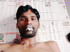 Indian fellow adores ginormous jizz-shotgun & gives a jizm tribute to successful guy