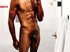 See NewBlack\'s first-ever time in the douche of his faggot friend\'s palatial estate