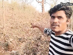 Jordiweek jungle Jordi week gets a hot cumshot in public while exploring with his Indian forest friend