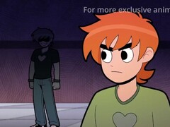 Fortunate-Lui heads mischievous with Scott Pilgrim\'s bounteous fuck-stick in her first-ever many times no condom ass-fuck session