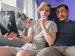 Stepson Jordan Lake gets his tight ass drilled by his hot Latino stepmom Rocky Vallarta while her tighten one\'s belt watches in awe