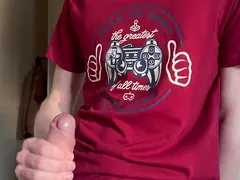 Watch Evgeny Twink\'s hot solo play with a Herculean load of shit and cumload